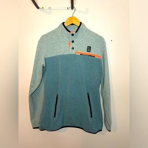 Belong Designs Quarter Button Up Pullover Womens Medium